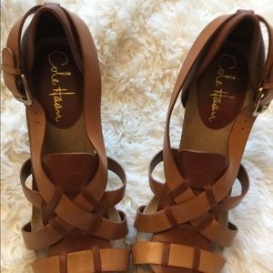 Cole Haan Leather Heel Sandals 🌟